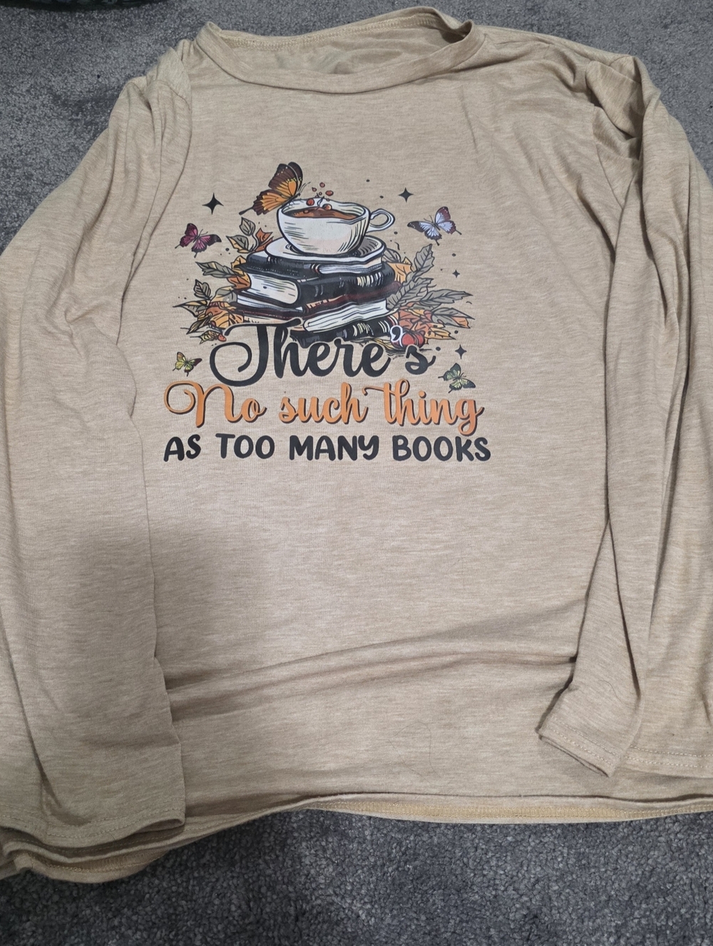 Bookish 📚 Graphic Tee "There's No Such Thing As Too Many Books"